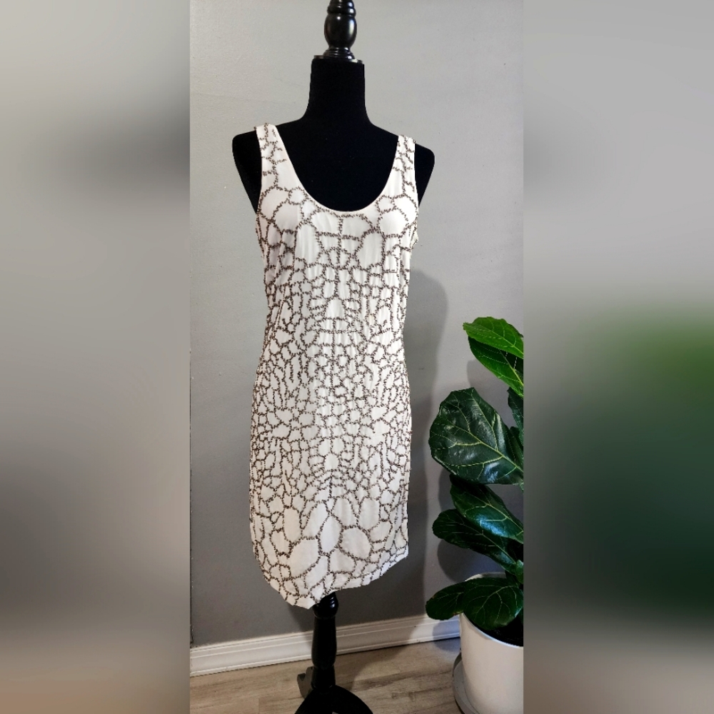 Armani Exchange White Beaded Dress